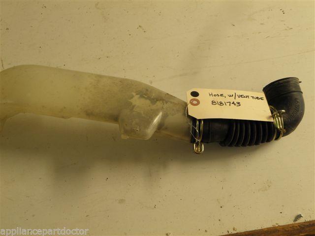 KENMORE WASHER 8181743 HOSE W/ VENT TUBE USED PART ASSEMBLY F/S KENMORE WASHER 8181743 HOSE W/ VENT TUBE USED PART ASSEMBLY F/S